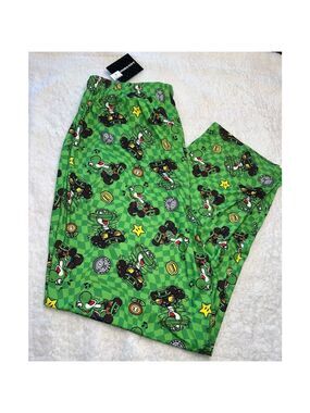 Men's Unbranded Green Mario Kart Pajama Pants Size Large